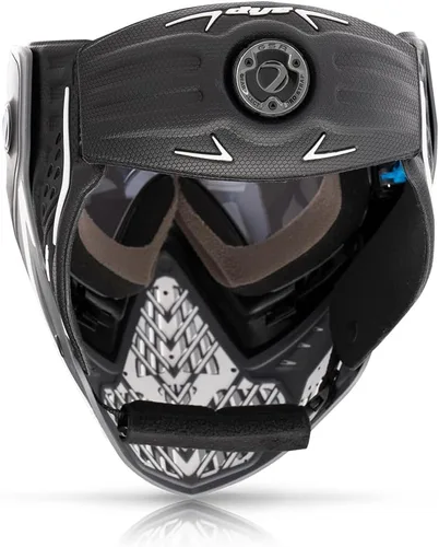 Miniatura 9 de Dye i5 Gafas de paintball – Lente térmica antivaho – Correa GSR Pro, orejas formadas por compresión – Protección facial profesional Ónice