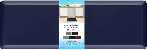 Miniatura 30 de StepRite Tapete de cocina antifatiga de 4/5 pulgadas de grosor, antideslizante, resistente a las manchas y al agua, tapete de escritorio para Azul