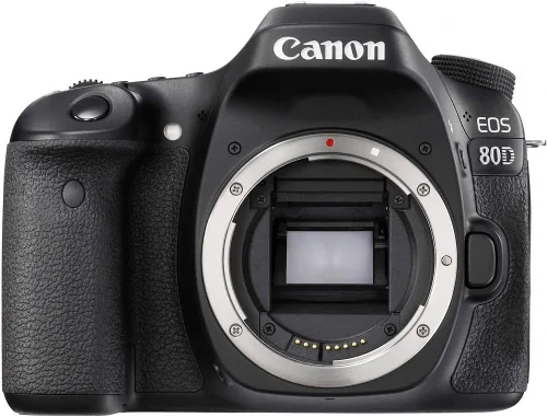 Miniatura 2 de Canon Cámara DSLR EOS 80D (solo cuerpo) (1263C004) + tarjeta de memoria de 64 GB + funda + software de foto Corel + 2 baterías LPE6 + cargador