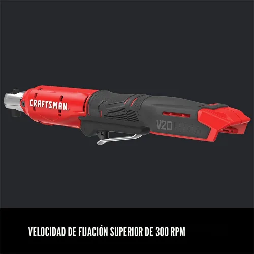 Miniatura 5 de CRAFTSMAN V20 Llave de trinquete inalámbrica, transmisión de 3/8 pulgada, 300 RPM, hasta 4,7 m·kg de par, herramienta desnuda solamente (CMCF930B)