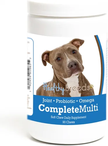 Miniatura 335 de Healthy Breeds Pug todo en uno multivitamínico suave masticable 60