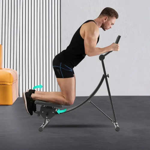 Miniatura 9 de Máquina abdominal, equipo de entrenamiento AB para ejercicio abdominal y entrenamiento de fuerza, máquina abdominal ajustable para entrenamiento