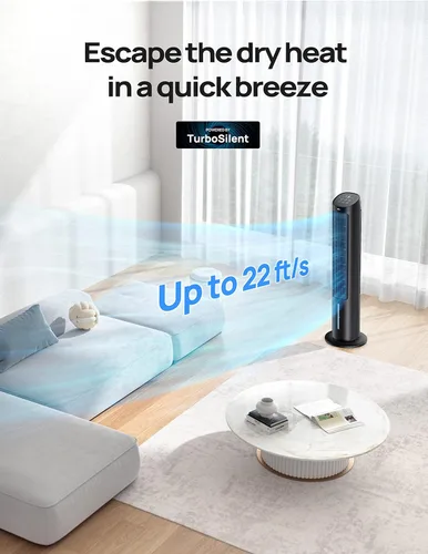Miniatura 4 de Dreo Ventiladores de Aire Acondicionado Portátiles, Ventiladores de Pie de 40" que Soplan Aire Frío, AC Portátil, Enfriador de Aire Evaporativo