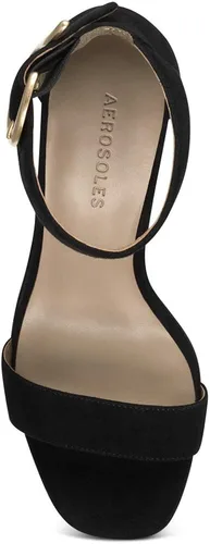 Miniatura 4 de Aerosoles Sandalias de tacón Landon para mujer, Gamuza negra