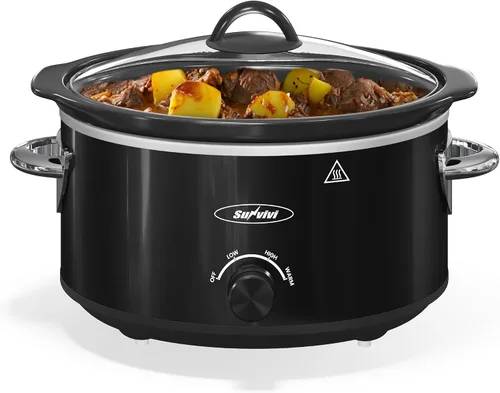 Miniatura 13 de Olla de cocción lenta programable 12 en 1 de 8 cuartos, multicocina calentador de alimentos con temporizador digital, control de temperatura, olla