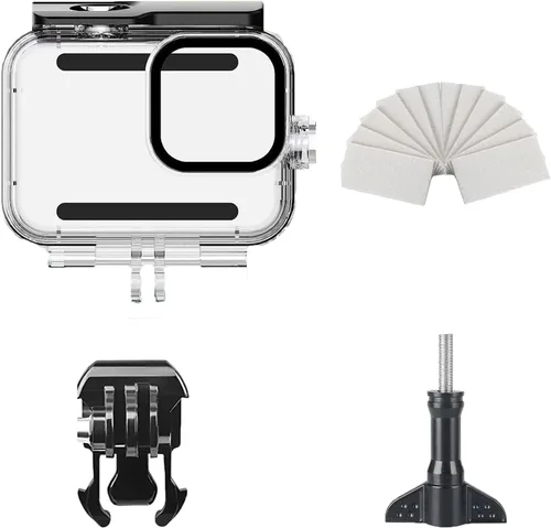 Miniatura 7 de FiTSTILL Funda impermeable subacuática para Go Pro Hero 13/12/11/10/9, color negro, carcasa protectora subacuática de buceo de 196 pies/60M