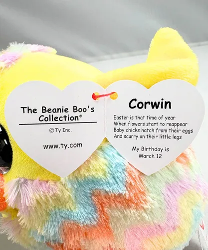 Miniatura 5 de Ty Beanie Boo's-Plush Corwin The Chick 5.9 in-TY36569, TY36569, multicolor, pequeño