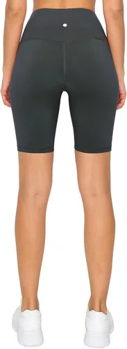 Leggings Depot Pantalones cortos de yoga atléticos de cintura alta para mujer, pantalones cortos de entrenamiento para mujer