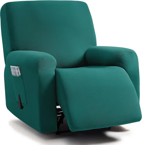 Miniatura 13 de ULTICOR - Juego de 8 fundas para sofá reclinable de jacquard, fundas elásticas para sofá reclinable para 3 cojines, fundas gruesas, suaves y Gris