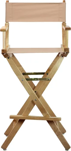 Miniatura 7 de Casual Home - Silla de director de 30.0 in, marco natural, con lona bronceada, altura de barra