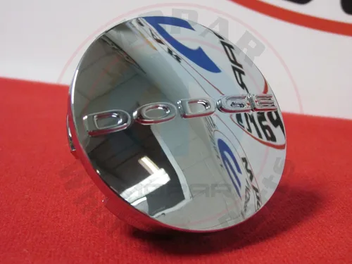 Miniatura 2 de Tapa central de neumático cromada con logo Dodge OEM Mopar, 5PN4 9SZ0 AA