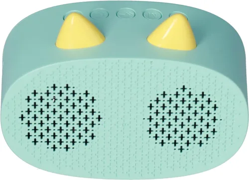 Miniatura 7 de Altavoz Bluetooth, radio despertador pequeña para dormitorios, alarma doble, pantalla LED, bonito diseño de oreja de gato compatible con memoria