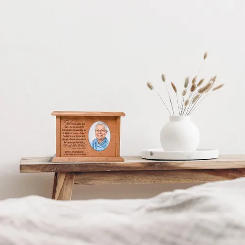 Miniatura 5 de LifeSong Milestones Urnas para cenizas, urnas femeninas adultas para cenizas, marco de fotos personalizado para adultos, urnas de cremación grabadas