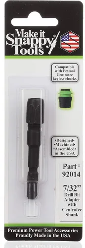 Miniatura 7 de Make it Snappy Herramientas Adaptador de broca de 1/4 pulgadas, compatible con portabrocas Festool Centrotec #92016