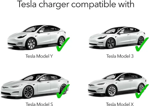 Miniatura 4 de Cargador Tesla Lectron Nivel 2 - 240V, 40 Amp, Enchufe NEMA 14-50, Cable de Extensión de 16 ft - Cargador de Coche Eléctrico Portátil para Tesla