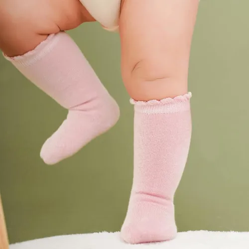 Miniatura 3 de DRESHOW BQUBO - Calcetines de punto para bebé, calcetines de algodón para niñas pequeñas