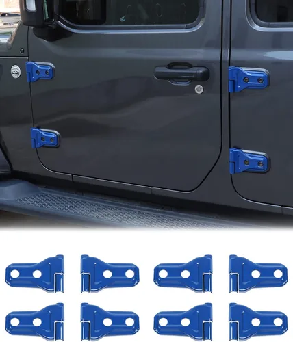 Miniatura 16 de JeCar Cubiertas de Bisagras de Puerta ABS Accesorios Exteriores para Jeep Wrangler JK JKU 2007-2018, Negro