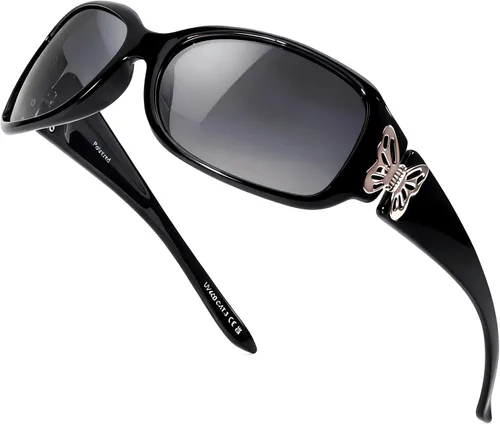 Miniatura 15 de LVIOE - Lentes de sol polarizadas para mujer, decoración de mariposa a la moda, para conducir y pescar - 99.99% de protección UV