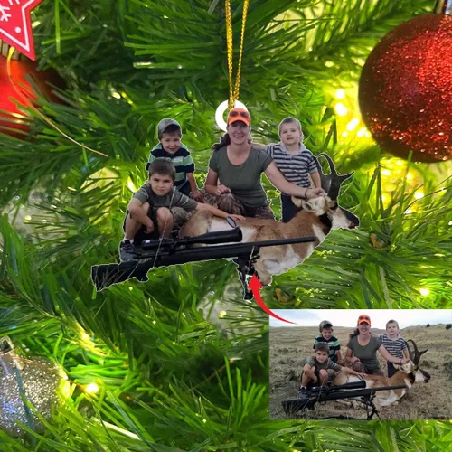 Miniatura 27 de LOVELYPOD Adorno de foto personalizado,Árbol de adorno de Navidad personalizado, Adorno de forma plana 2D de foto personalizada, Foto personalizada