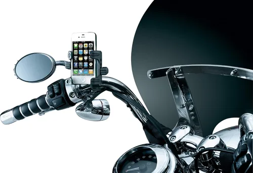 Miniatura 2 de Kuryakyn 1699 Accesorio para manillar de motocicleta: Tech-Connect Cradle Kit de montaje para dispositivo/teléfono GPS para motocicletas con barras