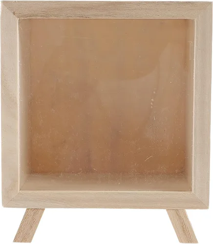 Hucha de madera, alcancía transparente, caja de ahorros, tarro de ahorro, caja de ahorro decorativa, caja de sombras, puntas claras, moneda, ahorro