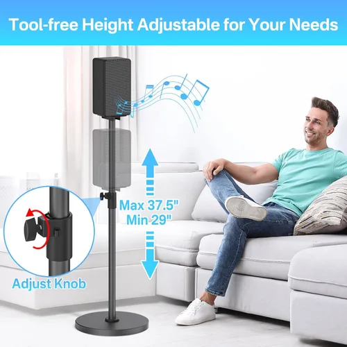 Miniatura 6 de notiela Par de soportes de altavoces de alta resistencia para soportes de altavoces Sony con soporte de pared y soportes de barra de sonido Sony
