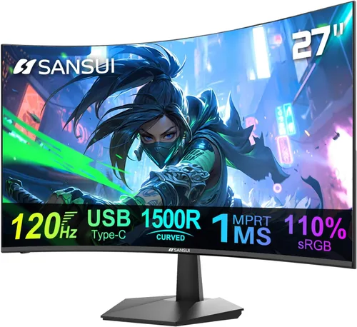 Miniatura 15 de SANSUI Monitor portátil de 15.6 pulgadas FHD 1080P Monitor de viaje para laptop, USB C HDMI ultrafino IPS pantalla de computadora con altavoces
