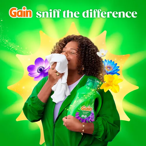Miniatura 8 de Gain Detergente líquido para ropa con defensa del olor, aroma Moonlight Breeze, jabón de lavandería para lavadoras HE, 60 onzas líquidas, 45 cargas