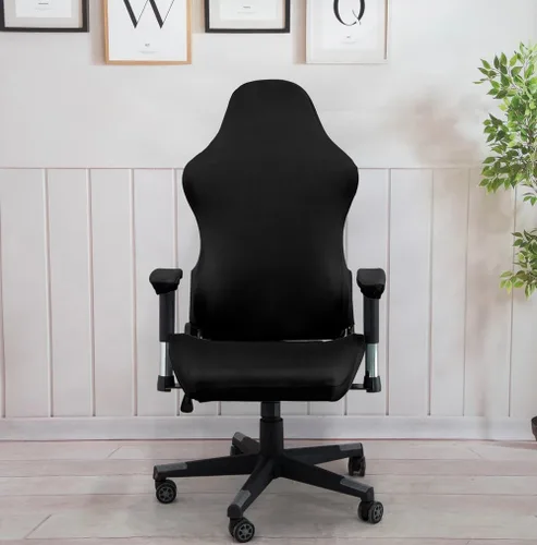 Miniatura 2 de Fundas ergonómicas para silla de oficina con reposabrazos, fundas elásticas repelentes al agua para adultos, videojuegos, reclinables, carreras