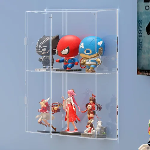 Miniatura 4 de SVENJBB Vitrina acrílica compatible con figuras Funko POP! de 4 pulgadas, caja de exhibición a prueba de polvo para figuras y coleccionables, 2