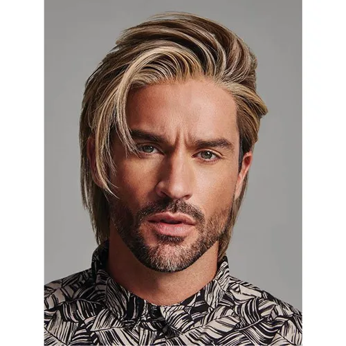 Miniatura 7 de Voloria Swiss Full Lace Toupee Europeo Real Cabello Humano Reemplazo para Hombres Hairpiece #18 Rubio Ceniza Marrón