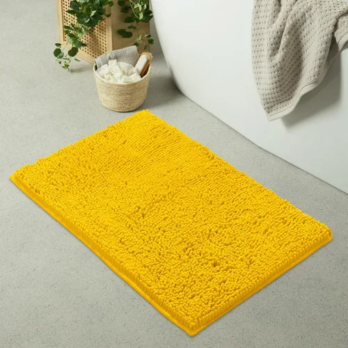 Miniatura 154 de LuxUrux Tapete de microfibra afelpada, de felpilla extrasuave, pelo largo de 1 pulgada, muy absorbente, para baño o ducha, lavar y secar a máquina