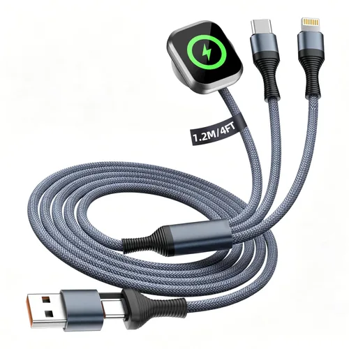 Miniatura 34 de Cruise Essentials - Cable de carga múltiple 3 en 2 para iPhone Watch Charger/iPhone 17/IP, iWatch Charger, Travel Camping Essentials compatible