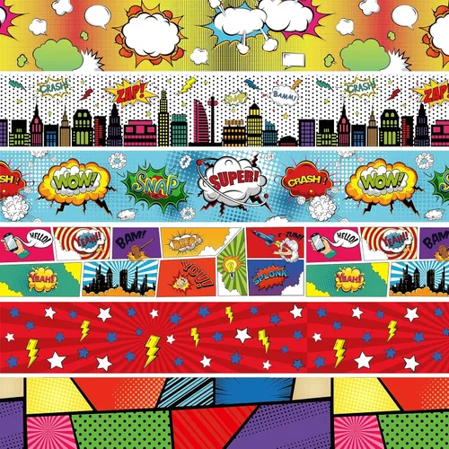 Miniatura 12 de Containlol Bordes para decoración de tablón de anuncios, 118 pies de borde festoneado con tema oceánico para tablón de anuncios de aula