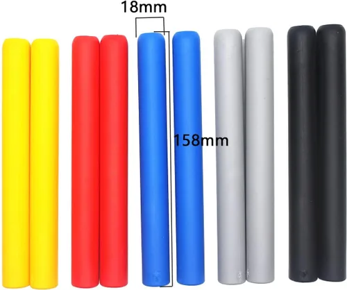 Miniatura 4 de 2 empuñaduras de baqueta, cómodas asas antideslizantes, kits de percusión para ejercicio de batería (negro)
