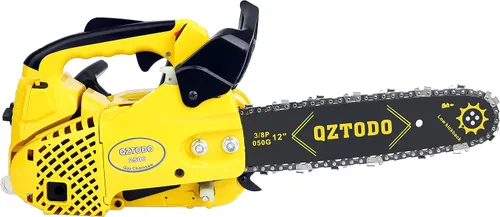 Miniatura 4 de Motosierra con mango superior, alimentada a gas, sierras de cadena de 12 pulgadas, sierra pequeña portátil ligera de 25.4 CC de 2 tiempos