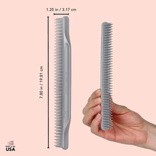 Miniatura 2 de Allegro Combs Peine desenredante de 3 filas, cepillo definidor de rizos de dientes anchos para cabello rizado de mujer, perfecto para estilistas