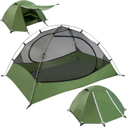 Clostnature Tienda de campaña ligera para mochileros, 1/1.5/2/3/4/6 personas, tienda de campaña ultraligera e impermeable, tienda de campaña de 3