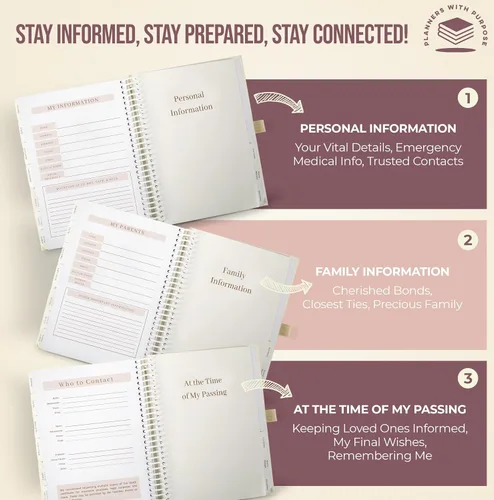 Miniatura 4 de Planners with Purpose Planificador de Fin de Vida - Arreglos Finales Guiados When I'm Gone Cuaderno de Trabajo Organizador para Información