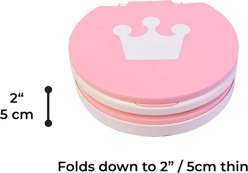 Miniatura 3 de Orinal para niños pequeños – Asiento de entrenamiento plegable para niños pequeños – Entrenador de inodoro portátil de viaje para bebés niños