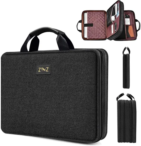 Miniatura 17 de ZINZ Funda delgada expandible para laptop 13, 13.3 y 14, compatible con MacBook Air/Pro 13-14 M1 M2 M3 M4 M5 2021-2023 Pro, 13.5 Surface Laptop 4/3