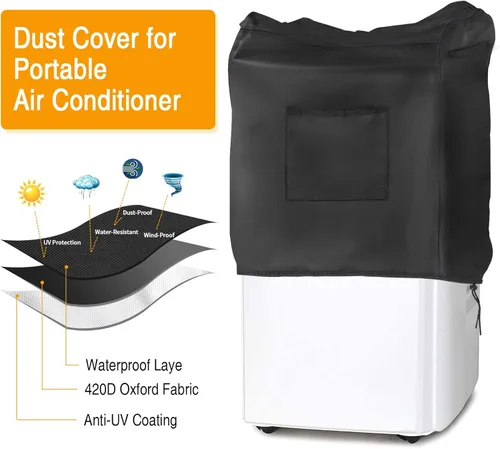 Miniatura 4 de Cubierta portátil de aire acondicionado para BLACK y DECKER, SereneLife, Dreo, Shinco, ZAFRO, Whynter, Midea, cubierta impermeable de CA