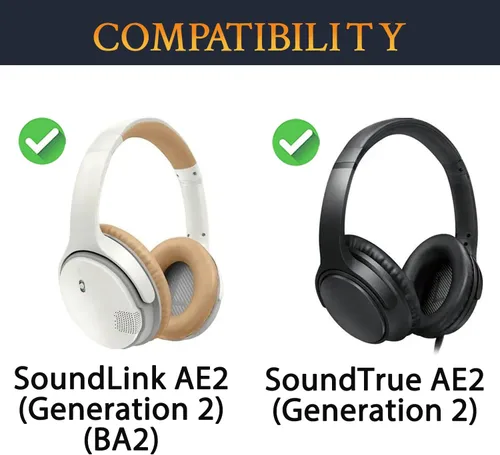 Miniatura 4 de SOULWIT Diadema para auriculares Bose AE2/AE2i, SoundLink Around-Ear I, II/SoundTrue Around-Ear I, II, repuesto para auriculares, pieza