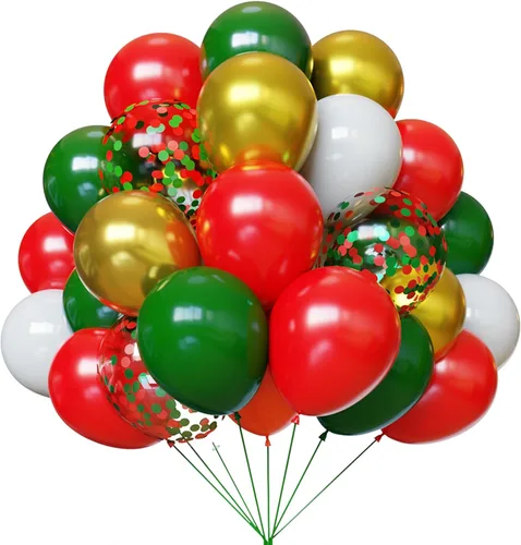 Miniatura 37 de Globos rojos y blancos, 67 globos de confeti rojo de 12 pulgadas y globos blancos para el día de la madre, día de San Valentín, cumpleaños, boda