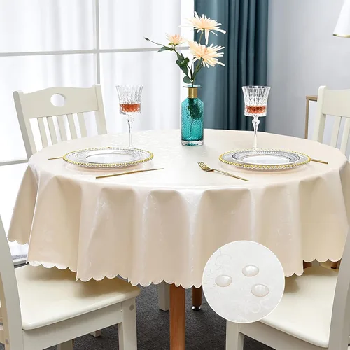 Miniatura 44 de Romanstile Mantel de poliuretano resistente a las manchas y a las arrugas, mantel para comedor/fiesta/camping interior y exterior, lavable, de Flor