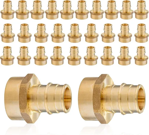 Miniatura 23 de PEX-A - Accesorios de expansión PEX-A, adaptador NPT roscado hembra PEX-A de 1/2 x 1/2 pulgadas, accesorios de tubería de expansión de latón
