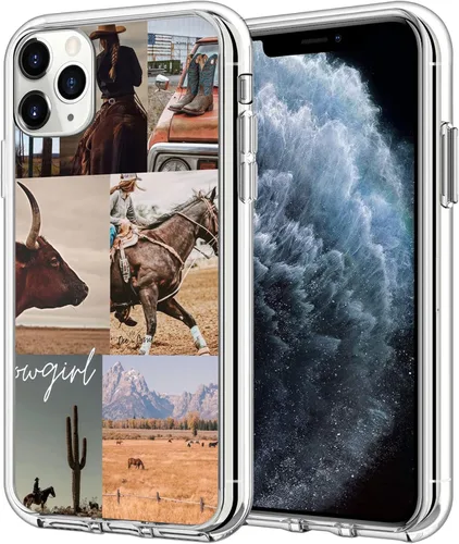 Miniatura 25 de Funda compatible con iPhone 7/8/SE del oeste, funda de collage estético retro vaquera country chic collage para hombres y mujeres, regalo a prueba