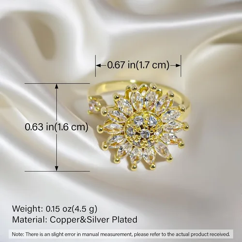 Miniatura 57 de Anillo de plata de ley 925, minimalista, ajustable, hecho a mano, para mujeres y niñas