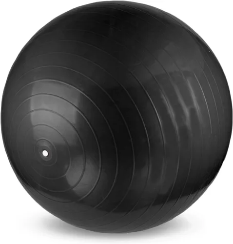 Miniatura 4 de YogaAccessories Pelota de yoga suiza antiestallido y antideslizante para núcleo, equilibrio y ejercicio Púrpura